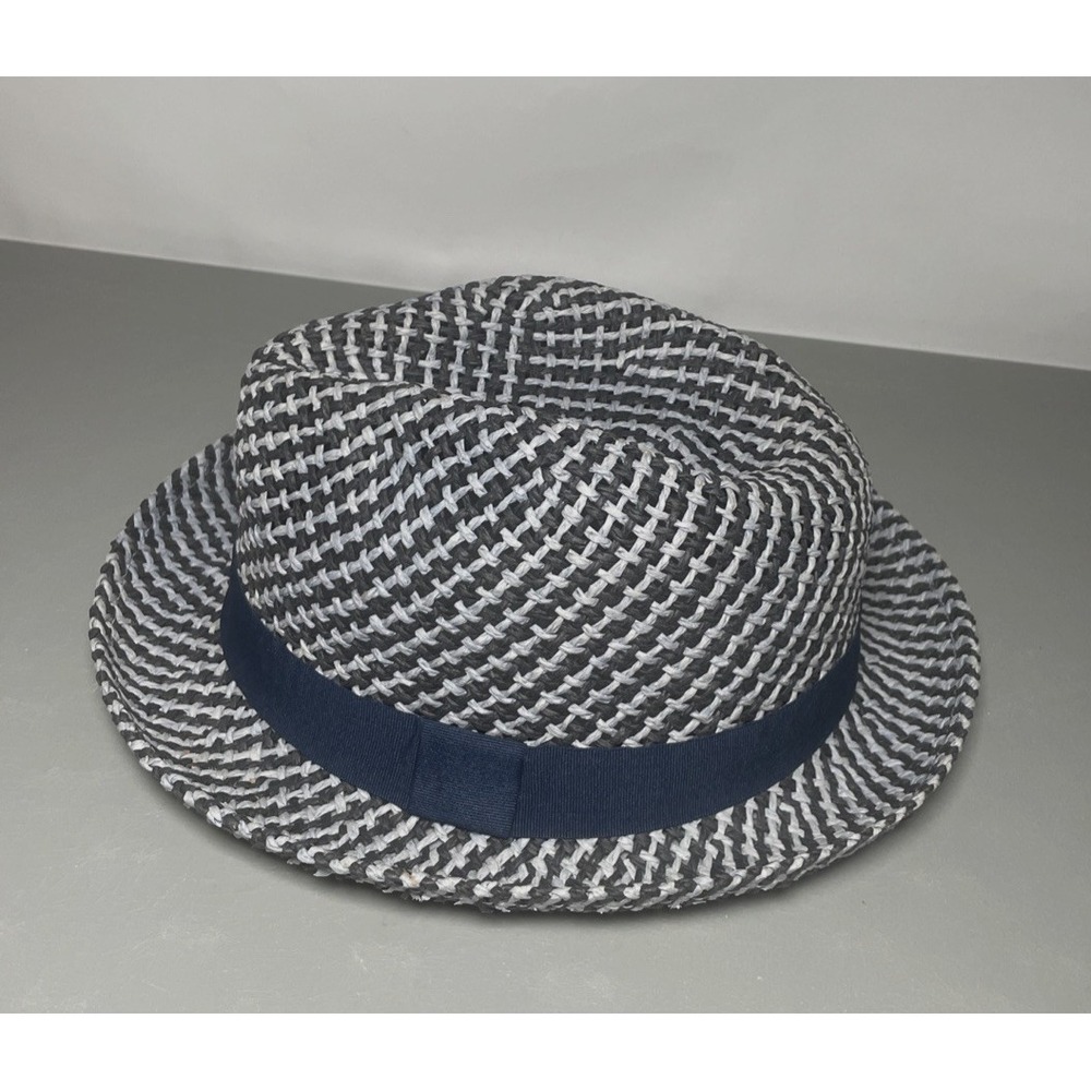Paul Smith Woven Paper Straw Fedora Hat‎ Size L